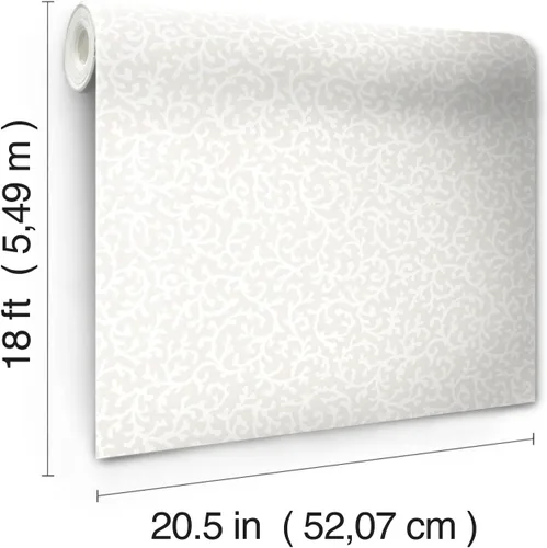 Vista 3 de RoomMates Waverly RMK12606PL Savoy - Papel tapiz autoadhesivo beige