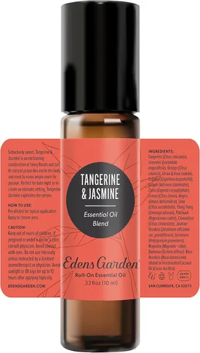 Vista 9 de Edens Garden Mezcla de aceite esencial de mandarina y jazmín roll-on - 100% puro grado premium, natural, terapéutico, aromaterapia, seguro