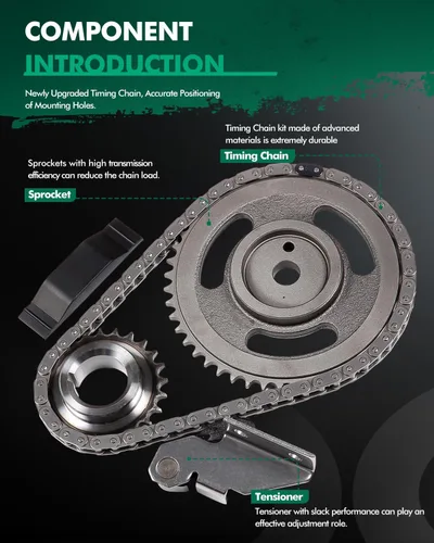 Vista 3 de SCITOO 94023S TK5020 Kit de cadena de distribución del motor Sustituye para Dodge para Jeep para Eagle Dakota Wrangler Cherokee Comanche Premier