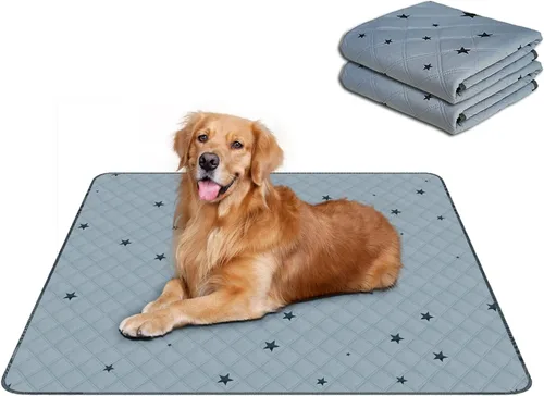 Vista 22 de RIOUSSI - Almohadillas reutilizables para orina para perros, cachorros, lavables, absorbentes, a prueba de fugas Soft Material Non-Slip Bottom