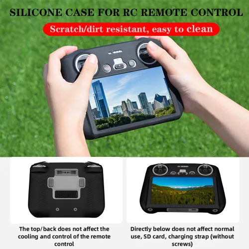 Vista 4 de Protector de pantalla (3+1 unidad) compatible con DJI Mini 3/Mini 3 Pro, control remoto Mavic 3 RC, película de vidrio templado, antiarañazos