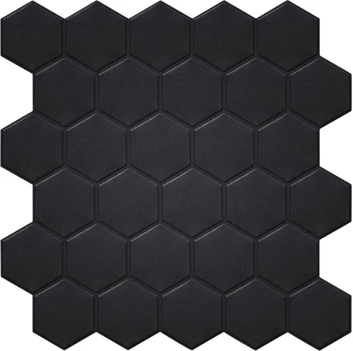 Vista 12 de Azulejos negros mate para despegar y pegar estilo metro para cocina, diseño más grueso, azulejos adhesivos para pegar en la sala de estar, azulejos