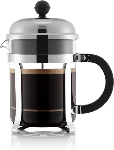 Vista 24 de Bodum Chambord - Cafetera de prensa francesa, Jarra de vidrio, Cromado