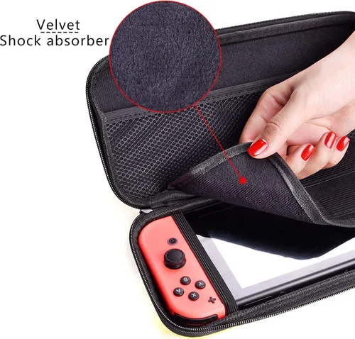 Vista 3 de oqpa Funda para Nintendo Switch con diseño de dibujos animados Kawaii divertida y divertida carcasa de juego para niños hombres niños bolsa