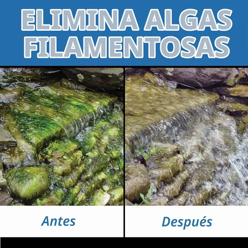 Vista 7 de CrystalClear AlgaeOff - Asesino de algas para estanque y jardín acuático, 2.5 libras