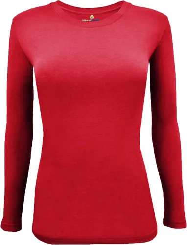 Vista 88 de Natural Uniforms Camiseta Under Scrub para mujer, cuello redondo, manga larga, paquete de 3, paquete múltiple de 3
