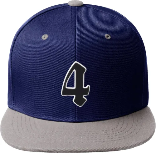 Vista 908 de Daxton Gorra clásica con visera de billete plano con letras del alfabeto inglés antiguo de la A a la Z