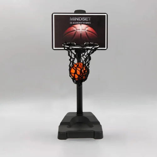 Vista 7 de GYSH - Mini aro de baloncesto de escritorio para oficina, pequeño juguete de baloncesto de mesa, juguetes de escritorio para oficina para adultos