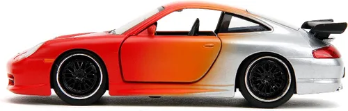 Vista 3 de Jada Pink Slips 1:32 W1 Porsche 911 GT3RS - Auto fundido a presión, juguetes para niños y adultos (imprimación rojo/naranja/plata)
