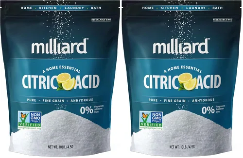 Vista 11 de Milliard Ácido cítrico de 5 libras, 100% puro, grado alimenticio, proyecto verificado sin OMG (5 libras)