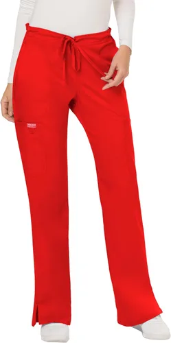 Vista 14 de Cherokee - Pantalones quirúrgicos elásticos Workwear Revolution WW120 para mujer, suaves y con cordón ajustable Negro