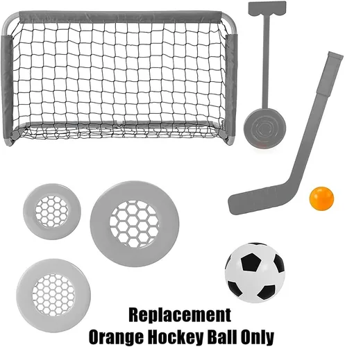 Vista 2 de Piezas de repuesto para Fisher-Price Let's Goal! Sports Net - HBW32 ~ Reemplazo de pelota de hockey naranja