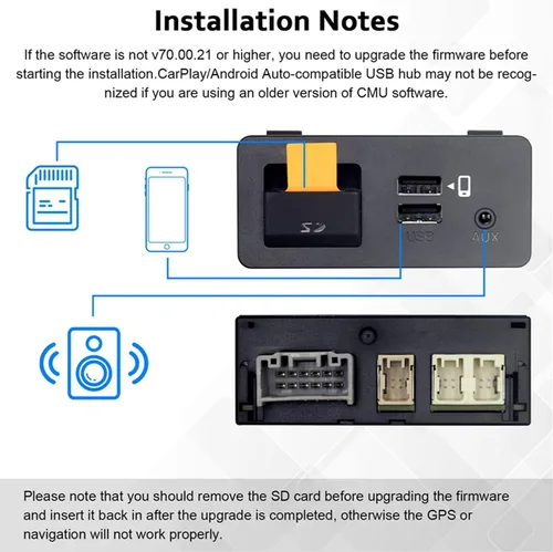 Vista 7 de TK78-66-9U0C Adaptador Carplay con cable Kit de reequipamiento para Mazda 2 3 6 CX3 CX5 CX9 MX5 Carplay y Android Auto Módulo de interfaz USB