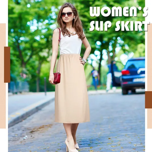 Vista 6 de 3 piezas para mujer, medias sandalias de satén de 19, 27, 35 pulgadas, antiestática, larga debajo de la falda para mujer, para debajo de los vestidos