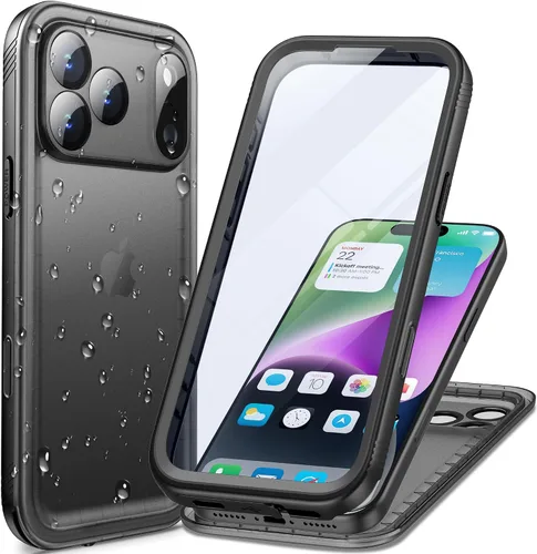 Vista 75 de Cozycase TOP - Funda impermeable militar IP68 para iPhone XR, resistente 360 a prueba de golpes, cuerpo completo, con protector de cámara