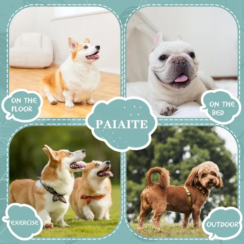 Vista 2 de Camisas para perros acogedoras y funcionales para cachorros pequeños: atuendo beige elástico con diseño fácil de poner, ideal para chihuahuas