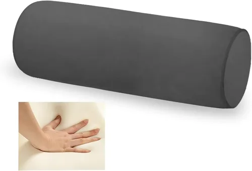 Vista 9 de Almohada de espuma viscoelástica 16x6 para el cuello para dormir, alivio del dolor de cuello, para dormir de lado, espalda o estómago, para coche