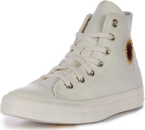 Vista 6 de Converse Chuck Taylor All Star Festival - Tenis de ganchillo para mujer, color blanco