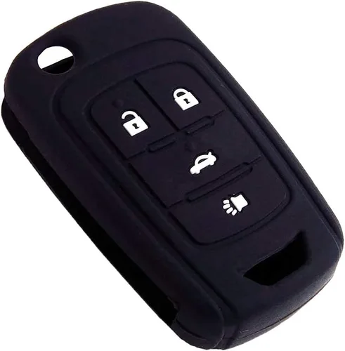 Vista 4 de LemSa 2 fundas de goma de silicona para llavero con control remoto sin llave, protector para Chevrolet Camaro Cruze Chevy Equinox Sonic Terrain