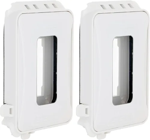 Vista 11 de Hubbell-Bell - Cubierta de enchufe horizontal y vertical, resistente a la intemperie, ampliable, perfil bajo, extraresistente mientras está en uso