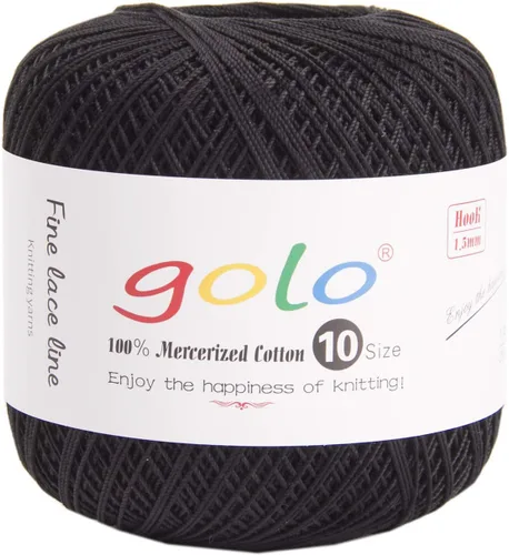 Vista 87 de Golo - 3 bolas de hilo de ganchillo tamaño 10, hilo de crochet para tejer a mano 102