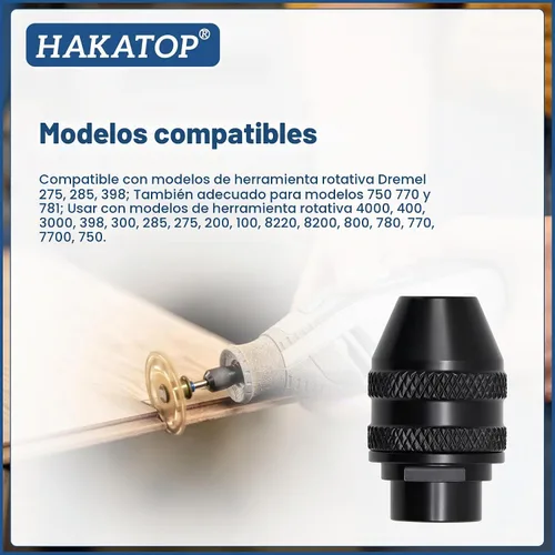 Vista 4 de 2 unids multi cambio rápido sin llave Chuck reemplazo para Dremel 4486 herramientas rotativas 3000 4000 7700 8200