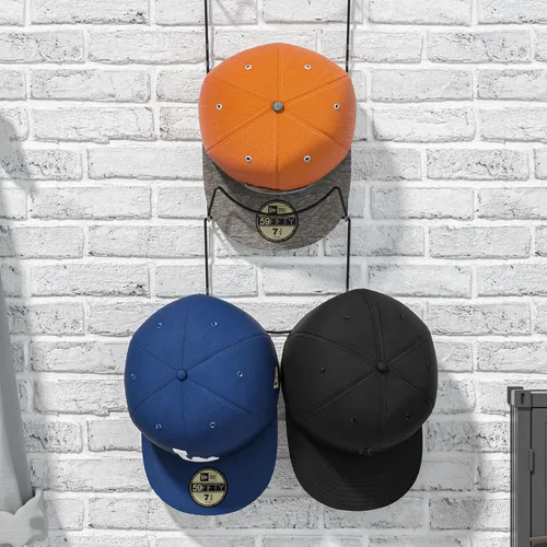 Vista 5 de LINFIDITE Paquete de 10 soportes para colgar sombreros, organizador flexible con múltiples ganchos, montado en la pared, sobre la puerta, para gorra