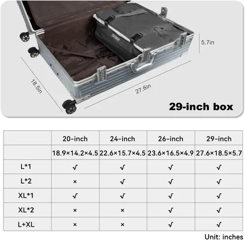 Vista 41 de TABITORA - Estantería portátil y plegable de gran capacidad con ganchos para colgar, ideal como almacenamiento para viajes