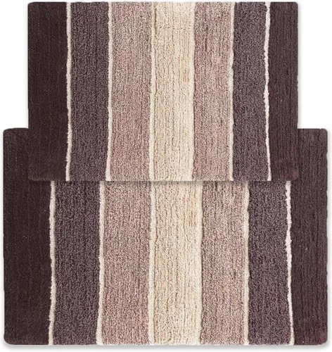 Vista 14 de Alfombra de baño Chardin Home, 100 % algodón, 2 piezas (21 x 34 pulgadas y 17 x 24 pulgada)