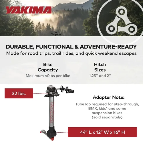 Vista 6 de Yakima Products RidgeBack Soporte para Transporte de Bicicletas en Enganche