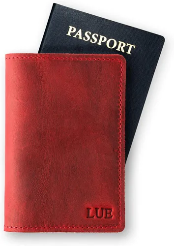 Vista 7 de PEGAI DeKalb - Funda de cuero personalizada para pasaporte, artículos esenciales de viaje, 100% suave al tacto, estilo rústico, imprescindible