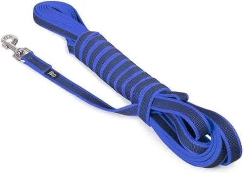 Vista 76 de Julius-K9 218GM-B-DP Correa de color y gris superagarre, ajustable, 0.551 in x 7.2 ft, azul-gris