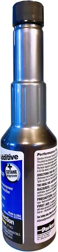 Vista 3 de Rendimiento fórmula uno inyección 8oz., funda de 24 botellas, lleva 30 galones de combustible diesel por botella.