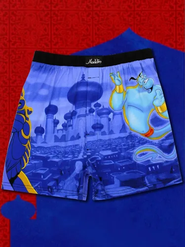 Vista 7 de Disney Aladdin Genie Jafar - Pantalones cortos para hombre
