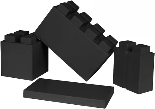 Vista 35 de EverBlock Paquete modular de plástico de tamaño natural de 3 x 3 pulgadas Bloques de construcción gigantes Fácil de conectar y reutilizar Uso