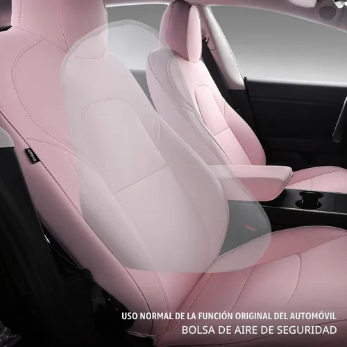 Vista 3 de Xipoo Funda de asiento compatible con Tesla Model 3, funda de asiento de automóvil, funda de poliuretano de repuesto para Tesla Model 3 2017 2018