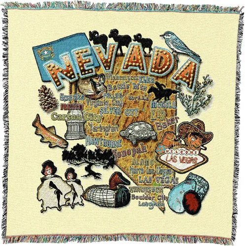 Vista 51 de Pure Country Weavers State of Alabama - Manta cuadrada para regalo, manta de tapiz tejida de algodón, fabricada en los Estados Unidos