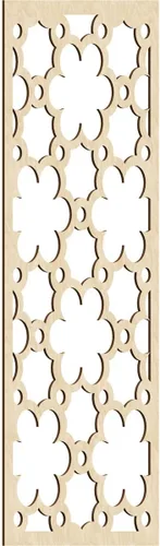 Vista 89 de 9 3/8"W x 24 3/8"H x 1/4"T Southgate Decorativos Paneles De Pared De Madera Calado, Abedul