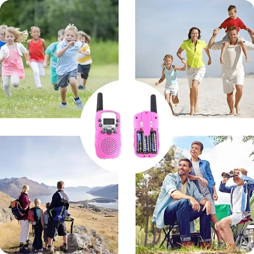 Vista 7 de Walkie Talkies para niños y niñas de 3 a 12 años, fácil de usar, alcance de hasta 1.5 millas, radio bidireccional FRS de 22 canales para aventuras