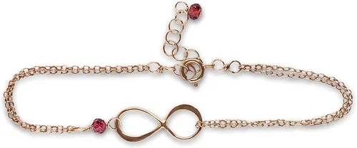 Vista 39 de Pulsera con dije de infinito con piedra natal, joyería hecha a mano, regalo para ella