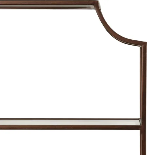 Vista 9 de Kate and Laurel Ciel - Estante de pared de tres niveles, 21 x 30 pulgadas, bronce, estante flotante decorativo y organizador de pared