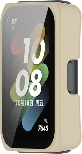 Vista 6 de Funda protectora de pantalla compatible con Huawei Band 7, protector de pantalla resistente a los arañazos, funda protectora completa para Huawei