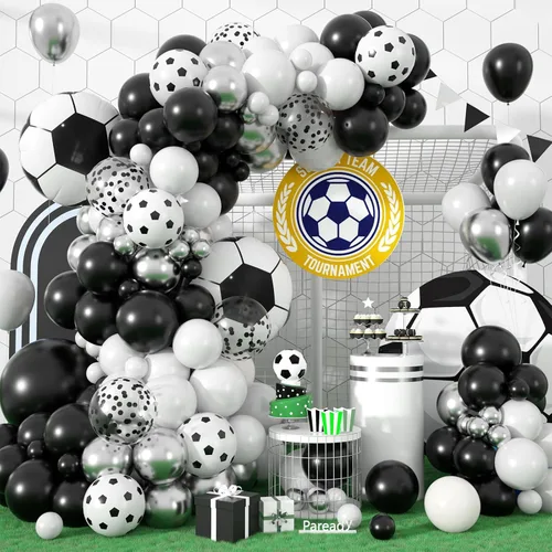 Vista 23 de Kit de Arco de Globos Paready Graduación 2025, 120 Piezas de Arco de Globos Graduación Negro y Dorado, Globos de Confeti Negro y Dorado Metálicos