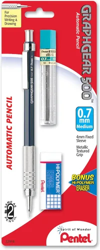 Vista 3 de Pentel Graph Gear 500 - Lápiz de dibujo automático, 0.3mm, barril marrón, 1 paquete (PG523BP)