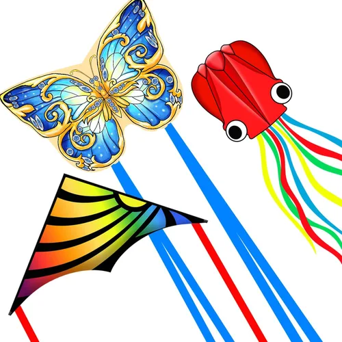 Vista 17 de Xida Butterfly Kite for Kids & Adults Easy to Fly, Ages 4-8 8-12, Large Kite with 300ft Handle, Perfect for Beach Trips