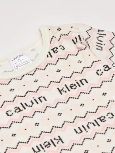 Vista 3 de Calvin Klein Conjunto de pijama de 2 piezas de forro polar para niña