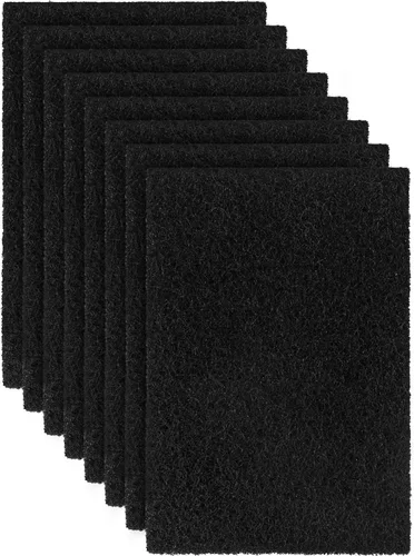 Vista 9 de Lubise 8 filtros de carbón de 0.4 pulgadas compatibles con caja de arena Van Ness para gatos, filtros de olor de repuesto de carbón activado de alta
