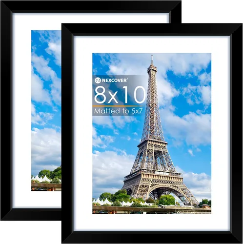 Vista 19 de NEXCOVER Portarretratos de 8.5 x 11 pulgadas, color negro, 10 unidades, marcos de fotos de 8.5 x 11 pulgadas con plexiglás HD inastillable, marcos