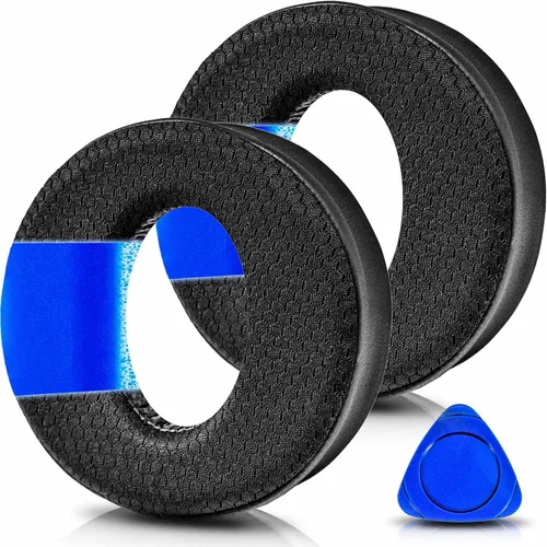 Vista 10 de Almohadillas de repuesto para PS5 para PlayStation 5 Pulse 3D PS5 - Almohadillas para los oídos PS5 (malla transpirable)