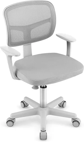 Vista 15 de GLACER - Silla de escritorio para niños, silla de estudio de malla ajustable con ruedas (morado) Swivel Ergonomic Computer Task Chair with Arms